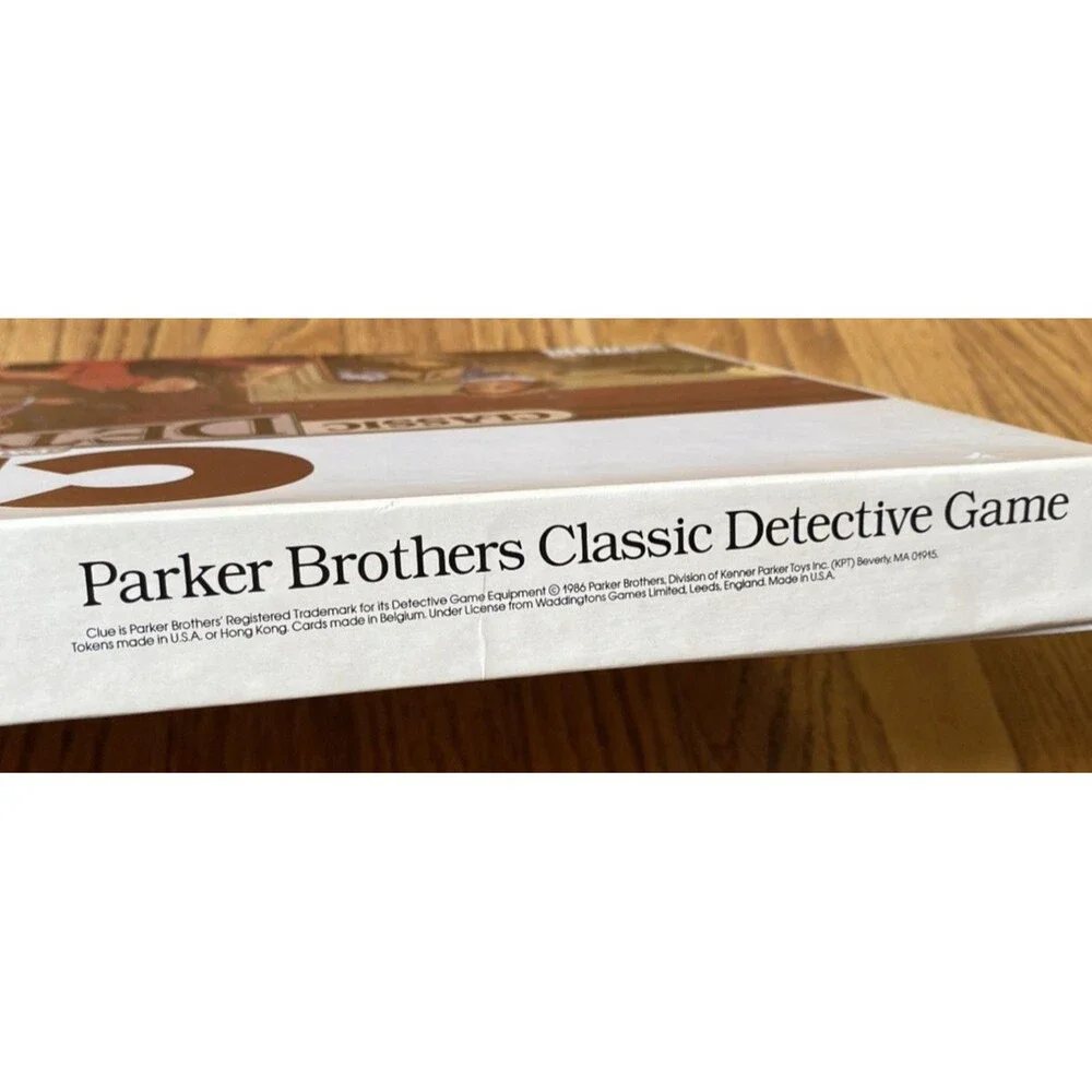 Vintage Clue Classic Detective Family Board Game 1986 #0045 NEW Parker Brothers